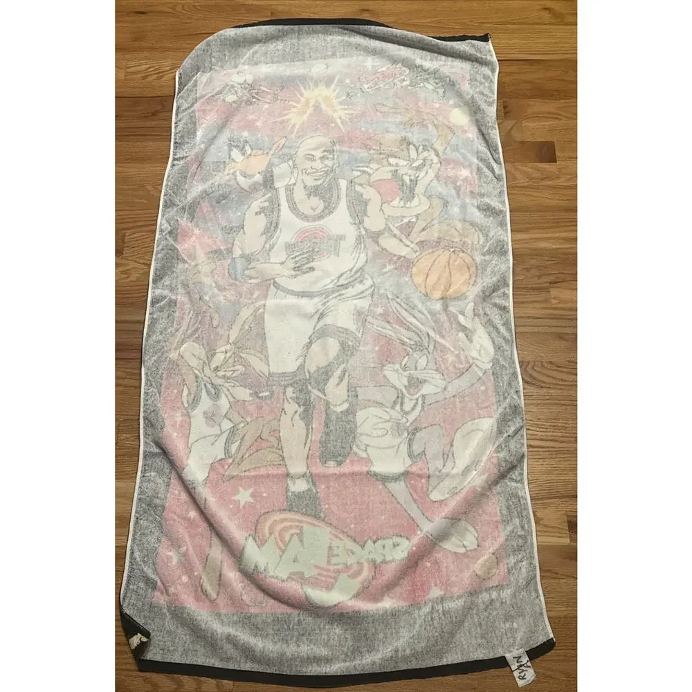 Michael Jordan Vintage Original 1996 Space Jam Beach Towel 54 X 29” READ